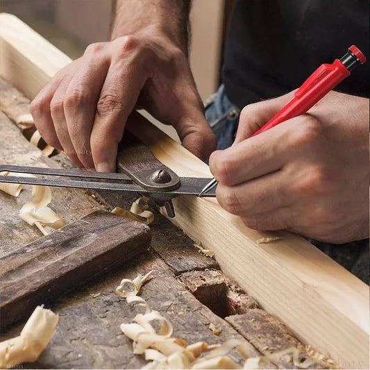 2.8mm Solid Carpenter Pencil Mechanical Pencil with Built-in Sharpener Carpentry Long Head Carpenter Pencil Stationery Supply